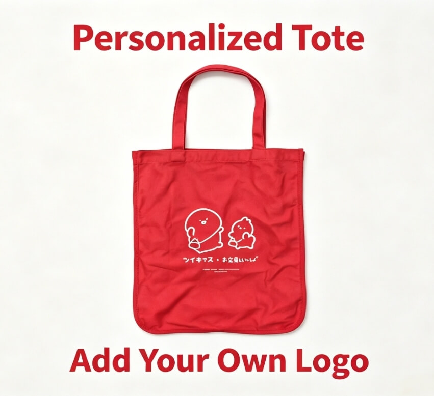 Custom printable canvas totes blank base for logo design
