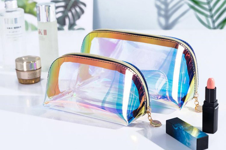 Explore the unique design features of holographic makeup pouch, their versatile uses, and how XINHUI offers customizable options.