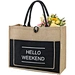 jute beach tote bag​