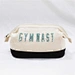 Sequins Letters Canvas Travel Makeup Bag Women Cosmetic Toiletry Pouch Organizer Bag