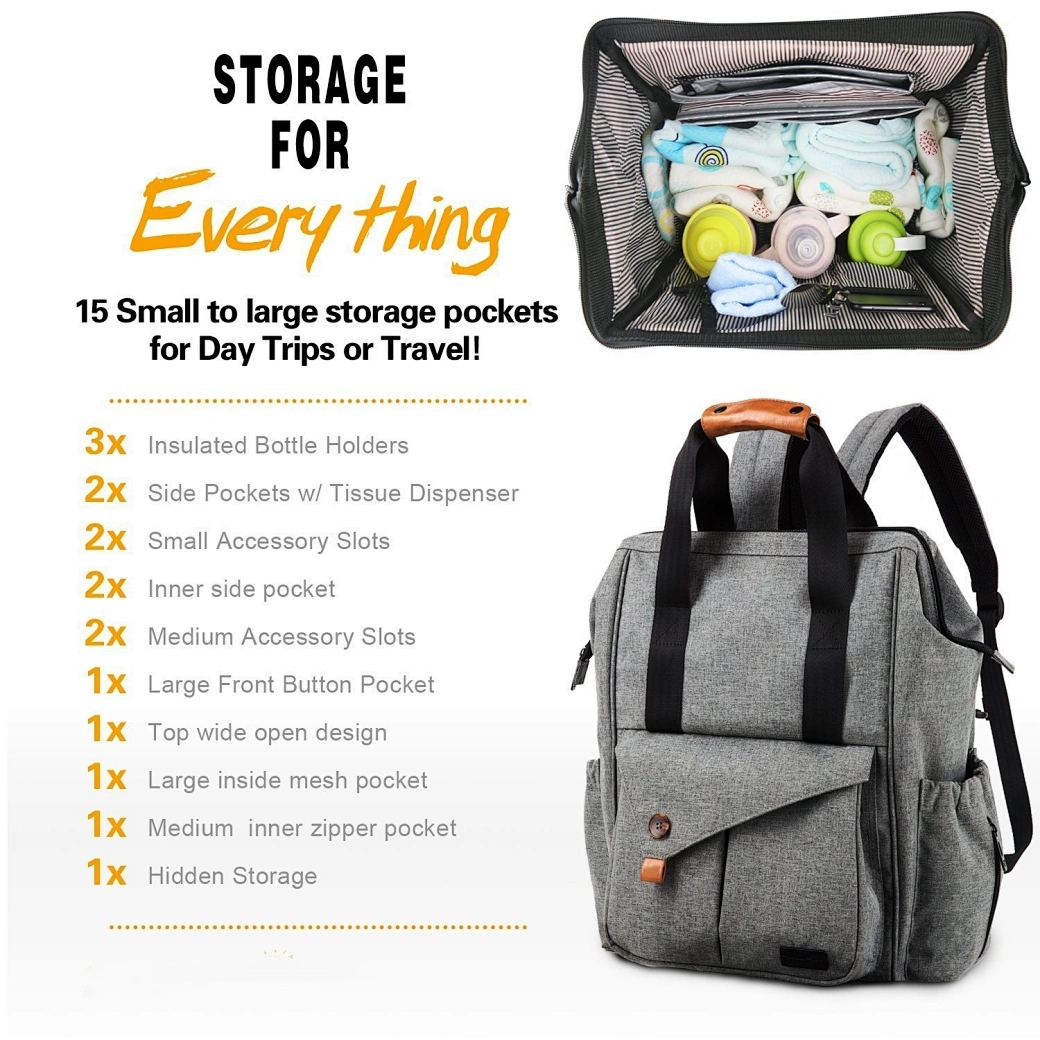 Explore the unique design features of diaper bag backpack, their versatile uses, and how XINHUI offers customizable options.