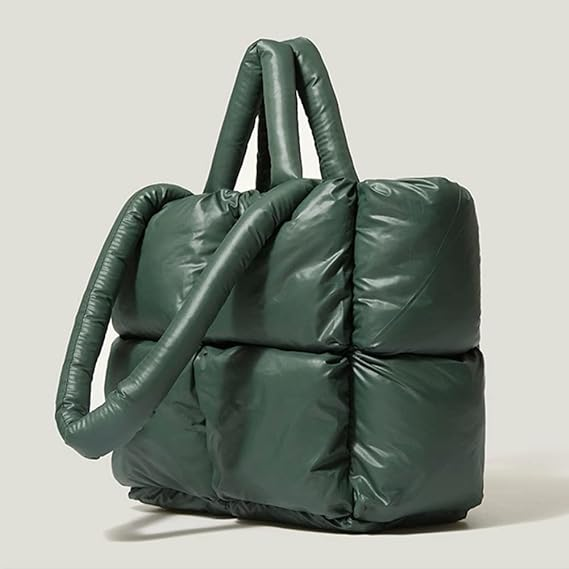 This womens puffer tote bag is ideal for shopping, dating, working, or traveling.