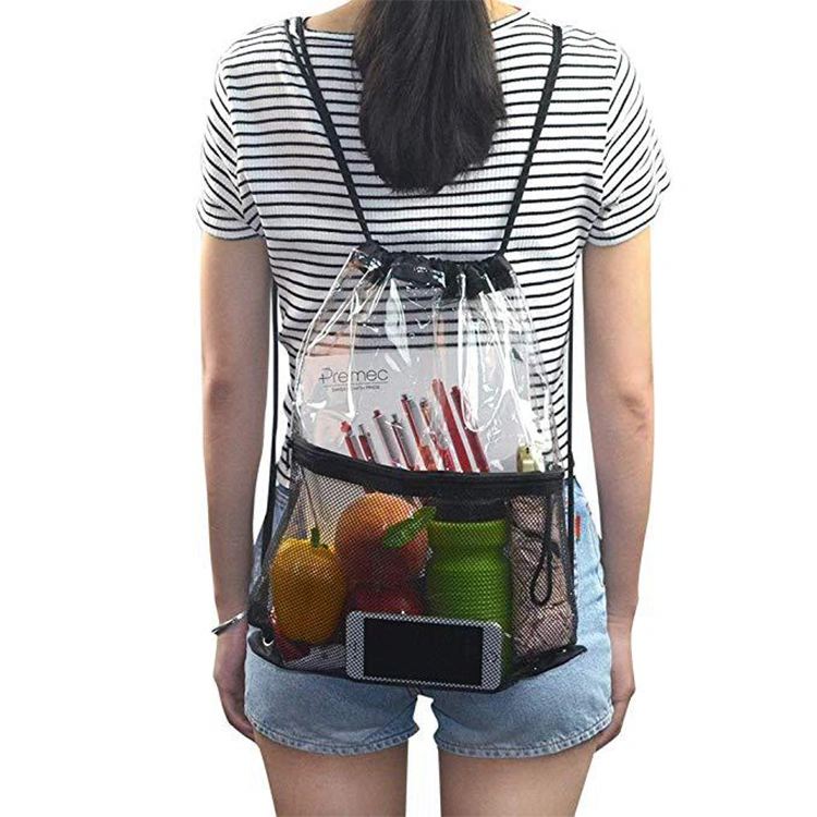 Explore the unique design features of clear drawstring backpack, their versatile uses, and how XINHUI offers customizable options.