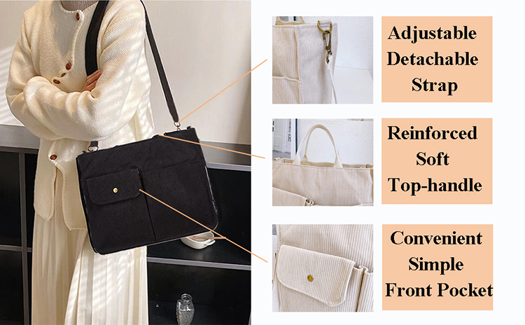 Explore the unique design features of corduroy hobo bags, their versatile uses, and how XINHUI offers customizable options.