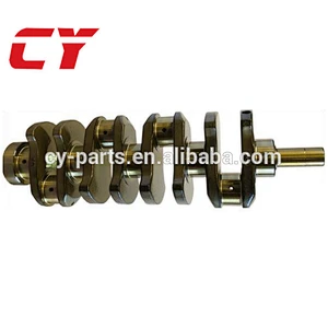 14B Excavator Diesel Engine Crankshaft Alloy Forging Steel
