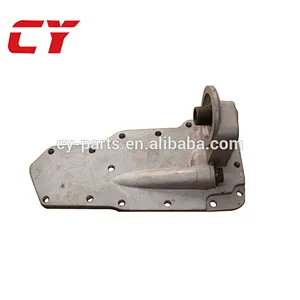 6D102 oil cooler cover/excavatpr oil cooler/engine oil cooler core