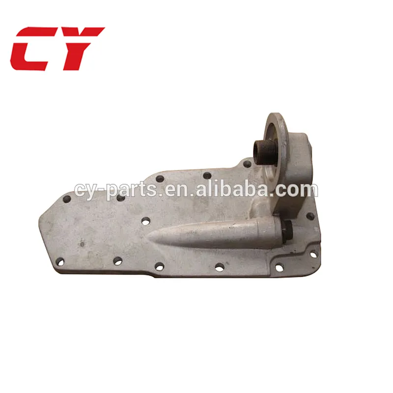 6D102 oil cooler cover/excavatpr oil cooler/engine oil cooler core
