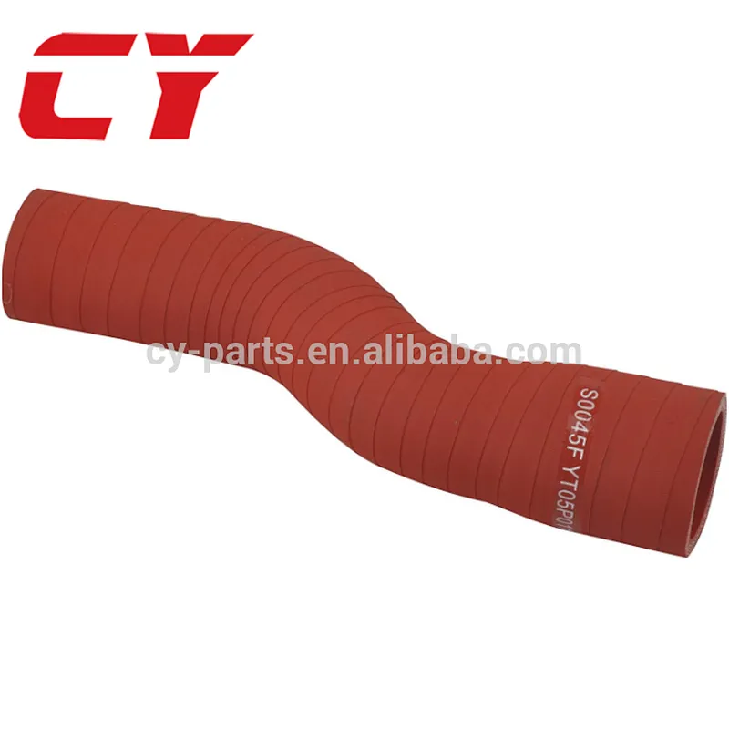 SK75-8 Excavator turbo air pipe intake red color