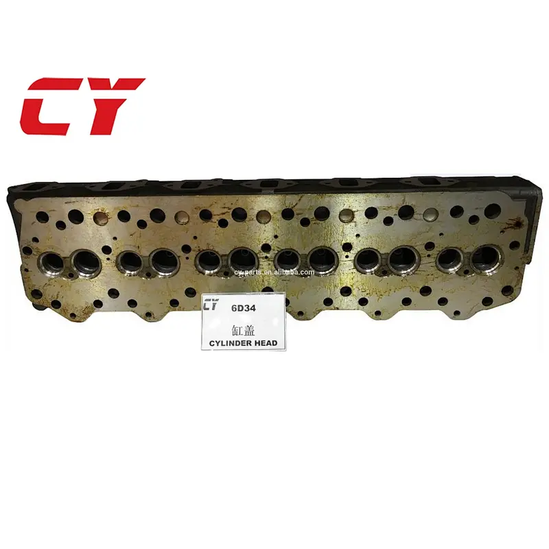 6D34 ME051714 SK200-5 SK200-6 COMPLETE EXCAVATOR ENGINE CYLINDER HEAD ASSY