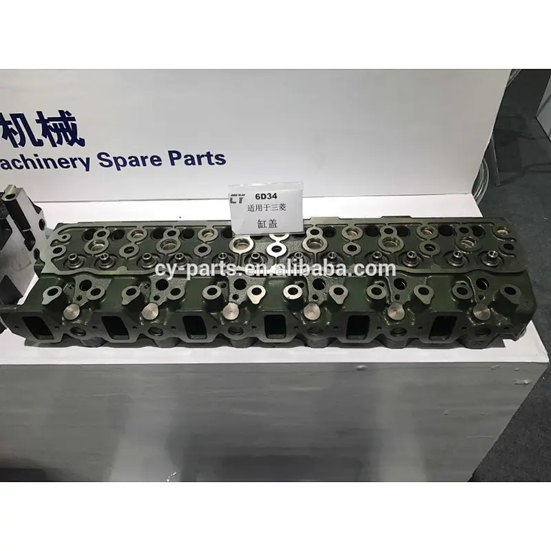6D34 ME051714 SK200-5 SK200-6 COMPLETE EXCAVATOR ENGINE CYLINDER HEAD ASSY