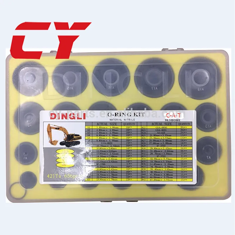 O Ring kit box for excavator