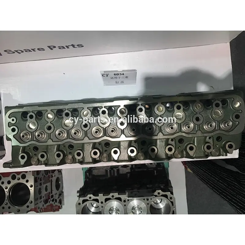6D34 ME051714 SK200-5 SK200-6 COMPLETE EXCAVATOR ENGINE CYLINDER HEAD ASSY