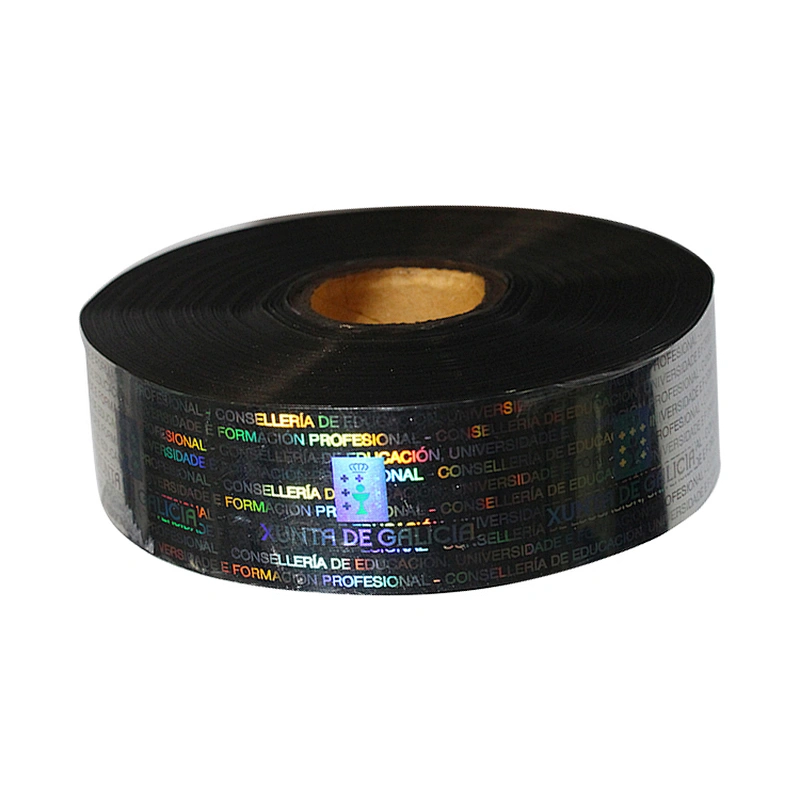 Custom LOGO sticker hot stamping security holographic tape label printing