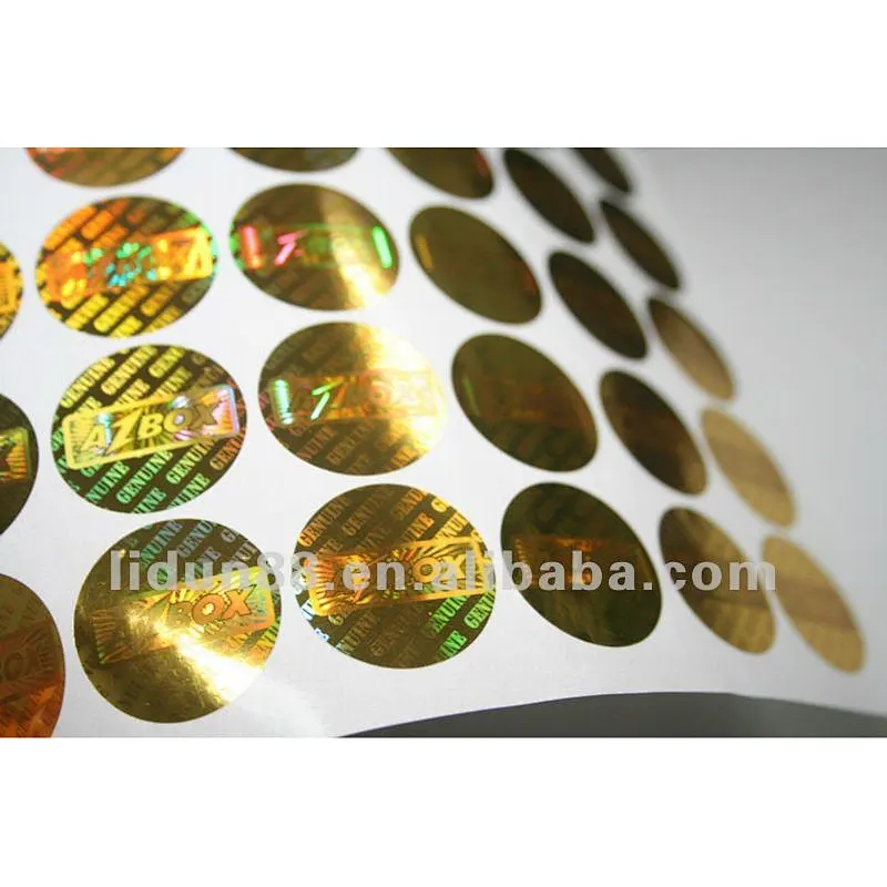 Manufacturers supply latest, complete holographic stickers