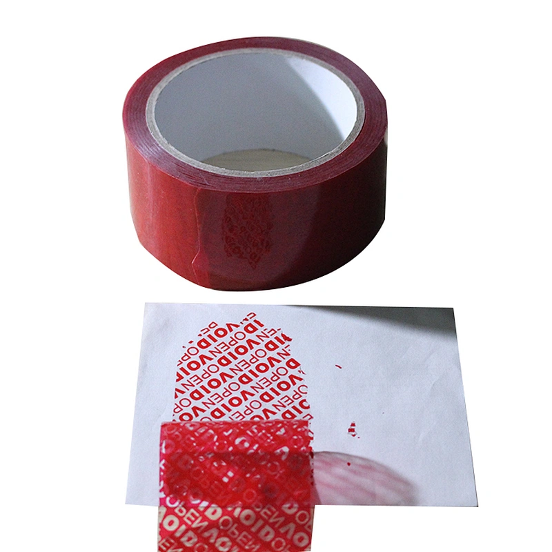 Custom serial number barcode security warranty VOID security tape printing