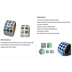 Attractive 2d/3d laser holographic sticker or fancy holographic label