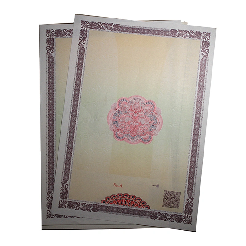 Digital Hot Stamping Security Certificate Printing