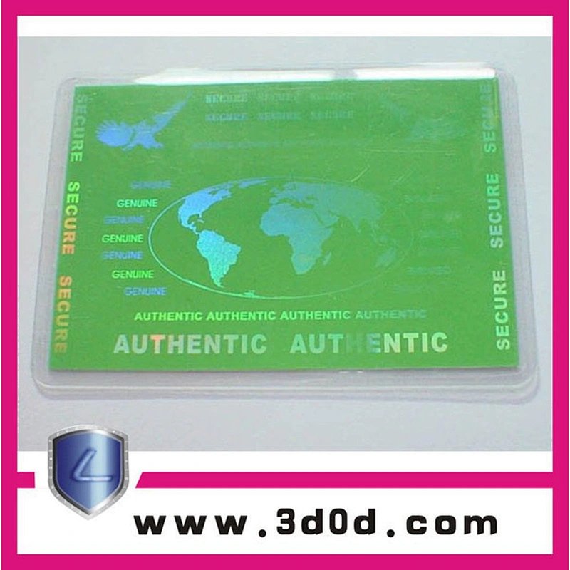 High quality hologram overlay printer card