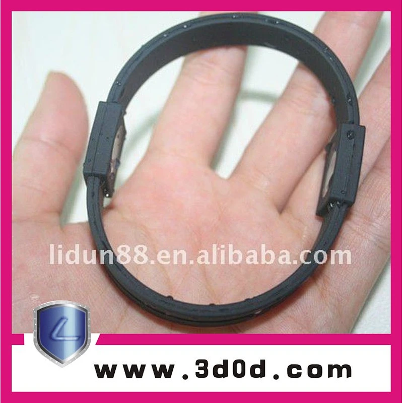 custom silicon bracelets silicone usb bracelet silicone rubber bracelets with frequency
