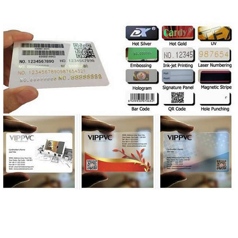 High quality hologram overlay printer card