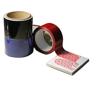 Custom serial number barcode security warranty VOID security tape printing