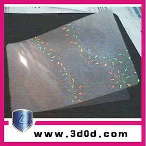 Plastic pvc card with custom card hologram overlay/custom card hologram overlay