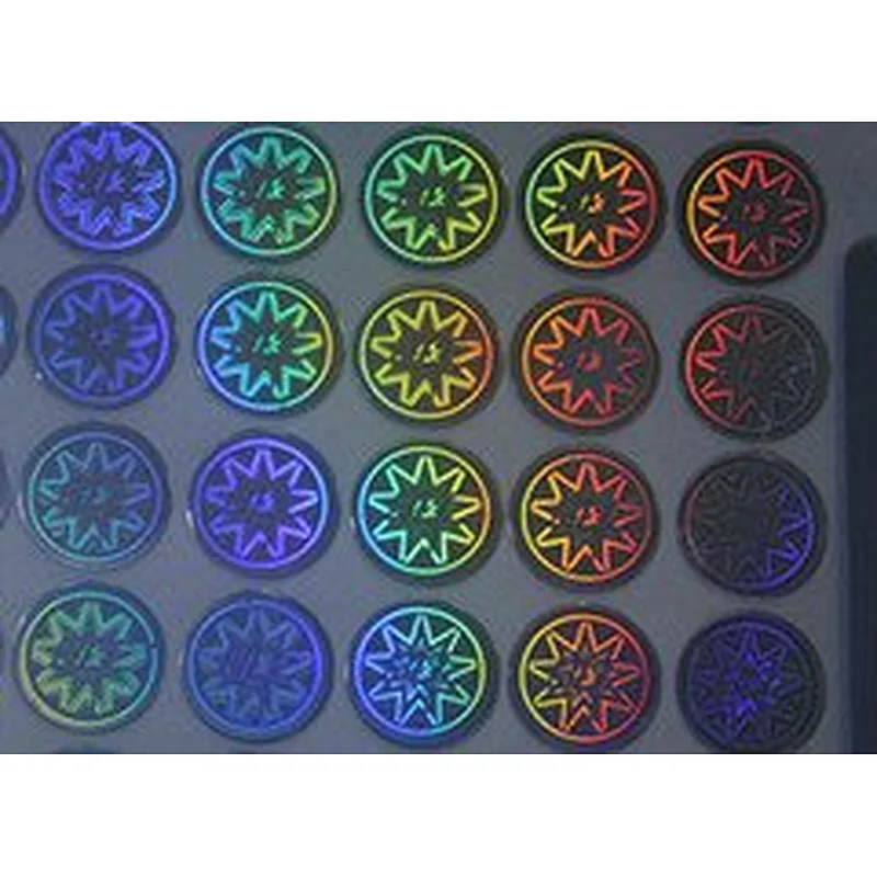 Manufacturers supply latest, complete holographic stickers