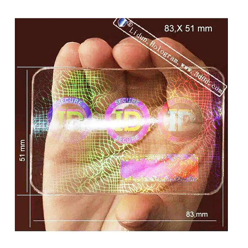 3D hologram labels