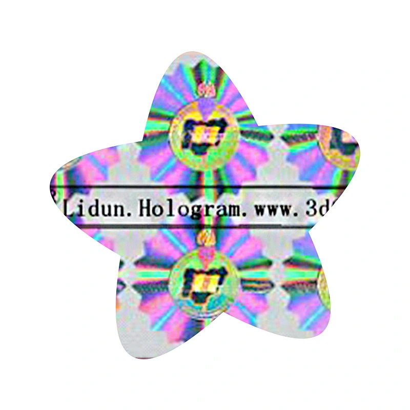 Custom cheaper square gold 3D hologram security label permanent stickers labels