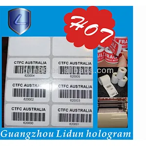 factory supply 3d QR code hologram adhesive sticker,bar code hologram adhesive sticker