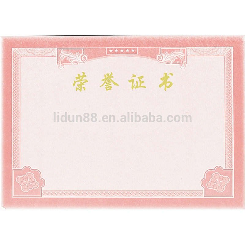 new arrive high-quality certificate offshore promotional with map advertising leaflet printing service