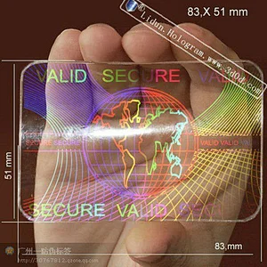 3d Security ID card/ hologram card/