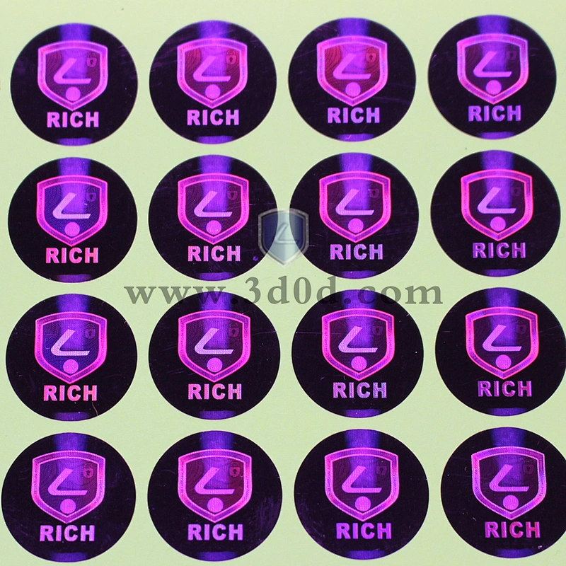 rainbow transparent hologram sticker sheet