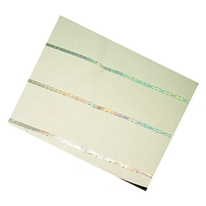 Security Paper with Window Thread and Watermark for documents