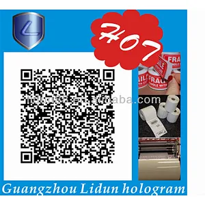 factory supply 3d QR code hologram adhesive sticker,bar code hologram adhesive sticker