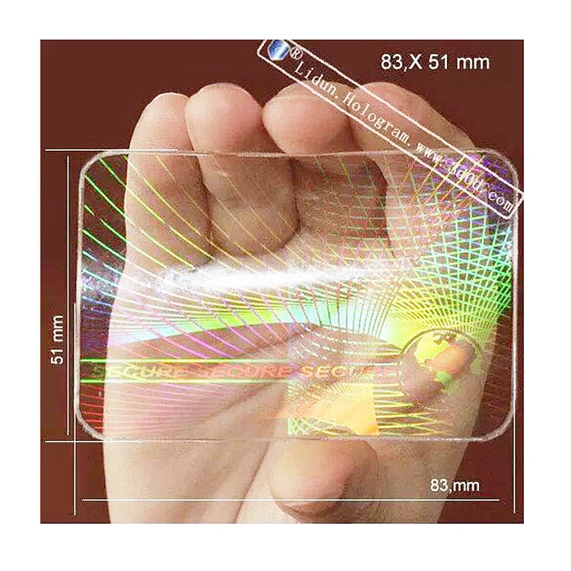 3D hologram labels