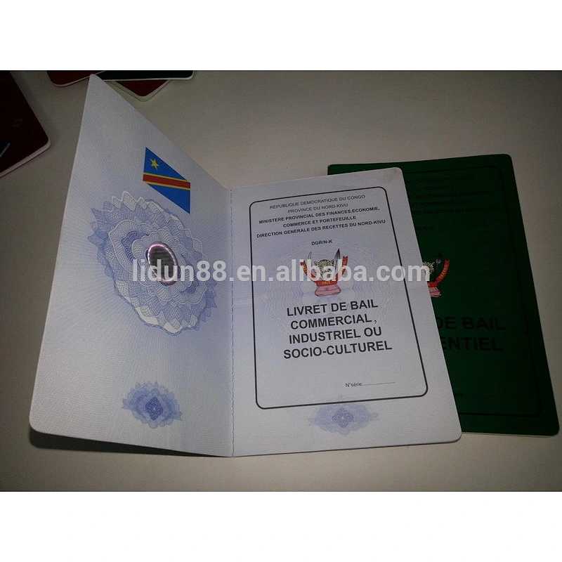 new arrive high-quality certificate offshore promotional with map advertising leaflet printing service