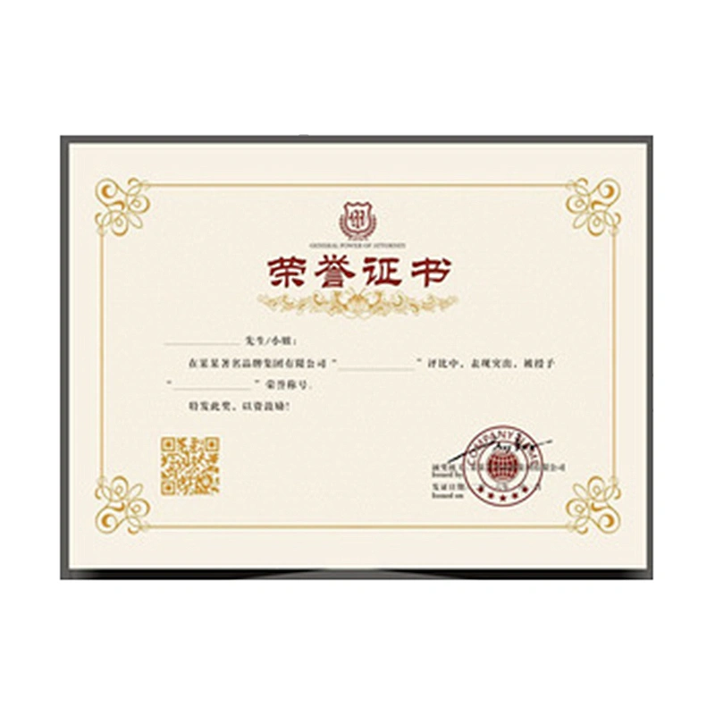 Digital Hot Stamping Security Certificate Printing