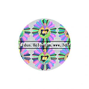 Custom cheaper square gold 3D hologram security label permanent stickers labels