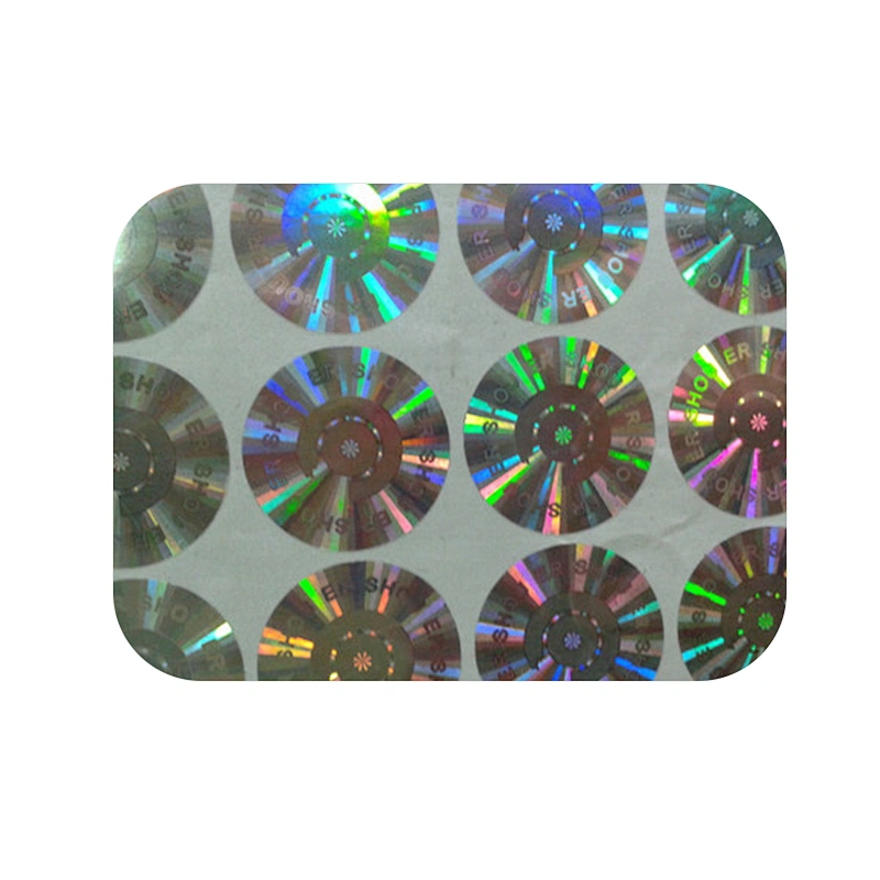 3D hologram hot stamping sticker/anti-fake labels/gift bags paper printing