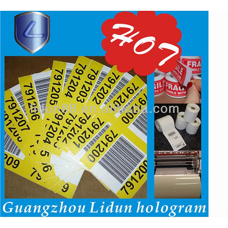 factory supply 3d QR code hologram adhesive sticker,bar code hologram adhesive sticker