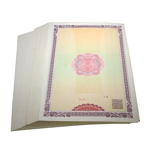 100% A4 banknote cotton security thread watermark paper