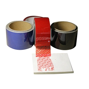 Custom serial number barcode security warranty VOID security tape printing