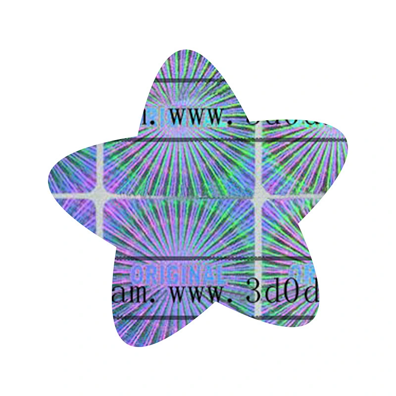 Custom cheaper square gold 3D hologram security label permanent stickers labels