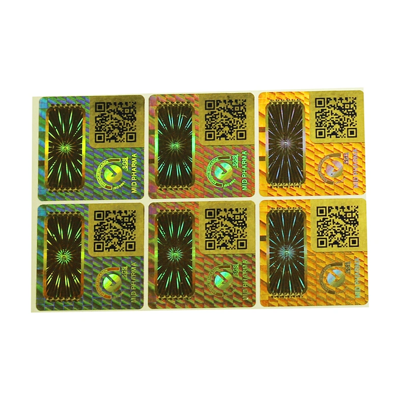 laser hologram shrink label/sticker(holographic)