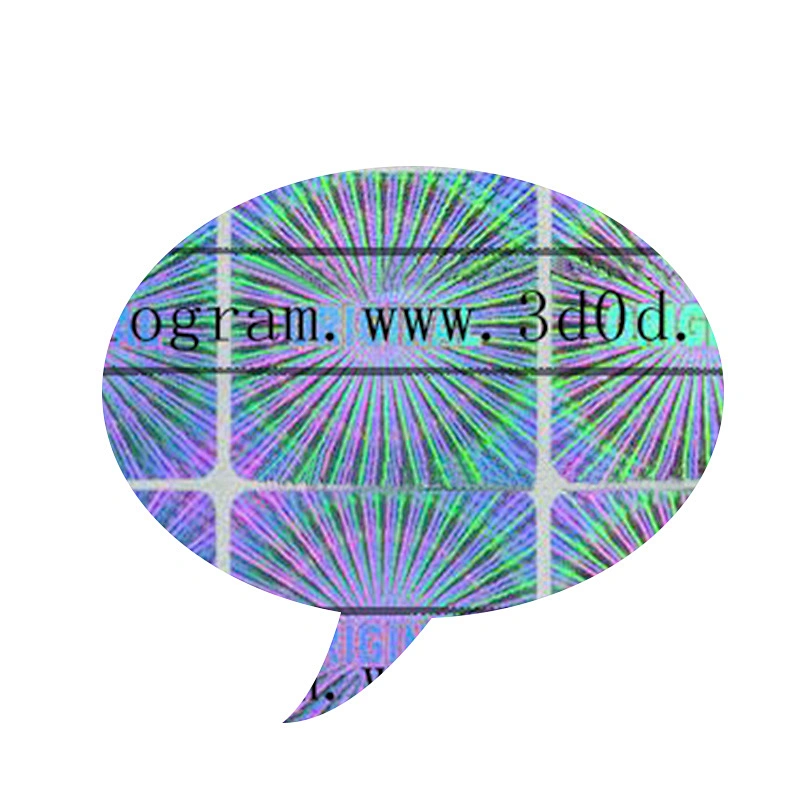 Custom cheaper square gold 3D hologram security label permanent stickers labels