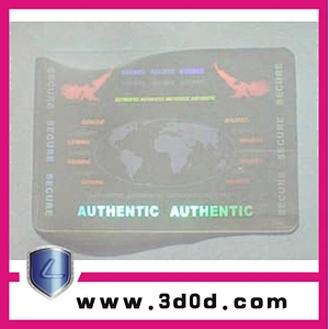 High quality hologram overlay printer card