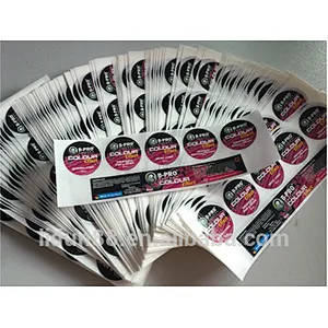 China lipstick sticker packaging clear adhesive labels