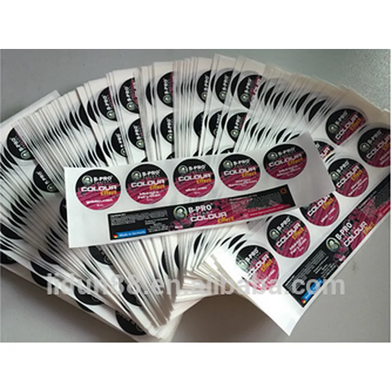 China lipstick sticker packaging clear adhesive labels