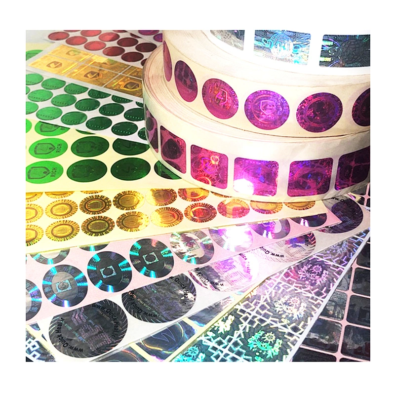 laser hologram shrink label/sticker(holographic)